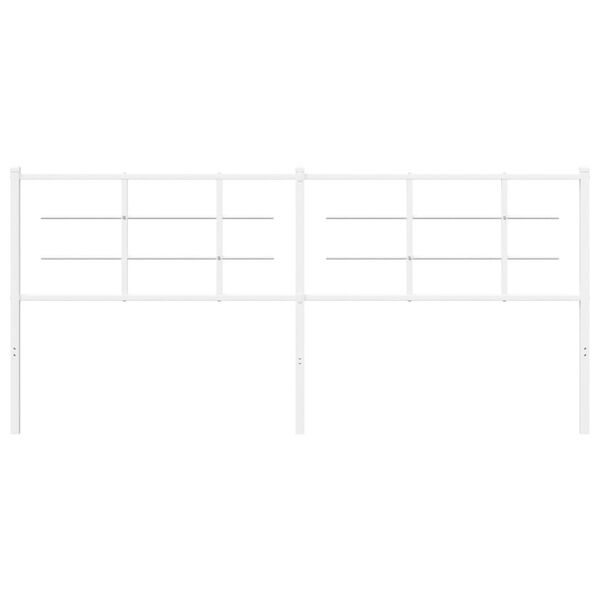 vidaXL udskiftningsgavl 193 cm metal hvid