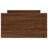 vidaXL sengeramme med skuffer 90x190 cm brun egetr&aelig;sfarve