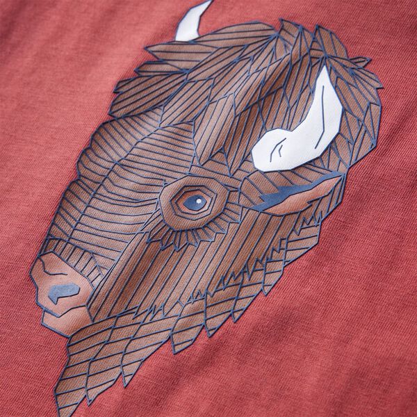 Langærmet T-shirt til børn str. 92 rød