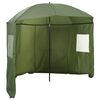 vidaXL Fisker Parasol 290 x 225 cm Oxford polyester Gul army