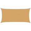 vidaXL solsejl 3x6 m 160 g/m&sup2; HDPE rektangul&aelig;r sandfarvet