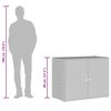 vidaXL opbevaringsskab til haven 100x55,5x80 cm polyrattan gr&aring;