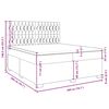 vidaXL kontinentalseng med madras 200x200 cm fl&oslash;jl bl&aring;