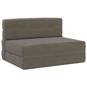 vidaXL Samlebar Sofa Seng Lysegr&aring; 70 x 80 x 60 cm Stof