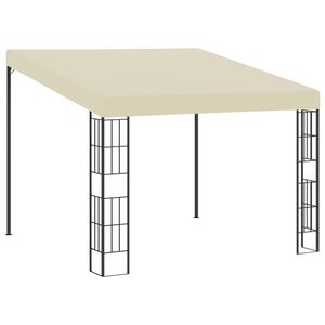 vidaXL v&aelig;gmonteret pavillon 3x3 m stof cremefarvet