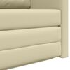 vidaXL Sovesofa 110cm Creme Kunstl&aelig;der