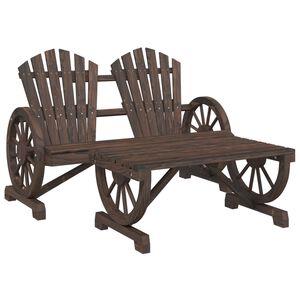 vidaXL lounges&aelig;t til haven 2 dele massivt grantr&aelig;