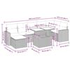 vidaXL sofas&aelig;t til haven 8 dele med hynder polyrattan beige
