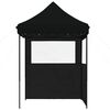 vidaXL Party Tent Sort 200 x 200 x 306 cm Oxford stof