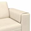 vidaXL Sofa Creme 250 x 188 x 76 cm Velourstof