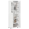 vidaXL Highboard H&oslash;j gloss hvid 60 x 35 x 182 cm Konstrueret tr&aelig;