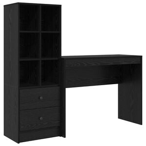 vidaXL Bord Sort eg 145,5 x 40 x 127 cm 2 stk.