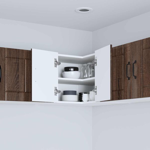 vidaXL K&oslash;kkenskab Brun eg 57 x 57 x 40 cm Konstrueret tr&aelig;