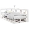 vidaXL seng med reol uden madras 90x190 cm massivt fyrretr&aelig; hvid