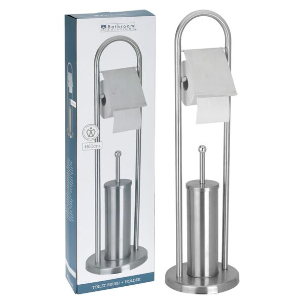 Excellent Houseware toiletrulleholder med toiletb&oslash;rste 80 cm
