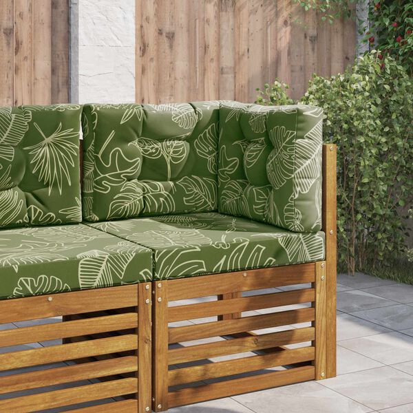 vidaXL Udend&oslash;rs Sofa Pude 3 pcs Bladdesign Polyester