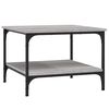 vidaXL sofabord 55x55x40 cm konstrueret tr&aelig; gr&aring; sonoma-eg