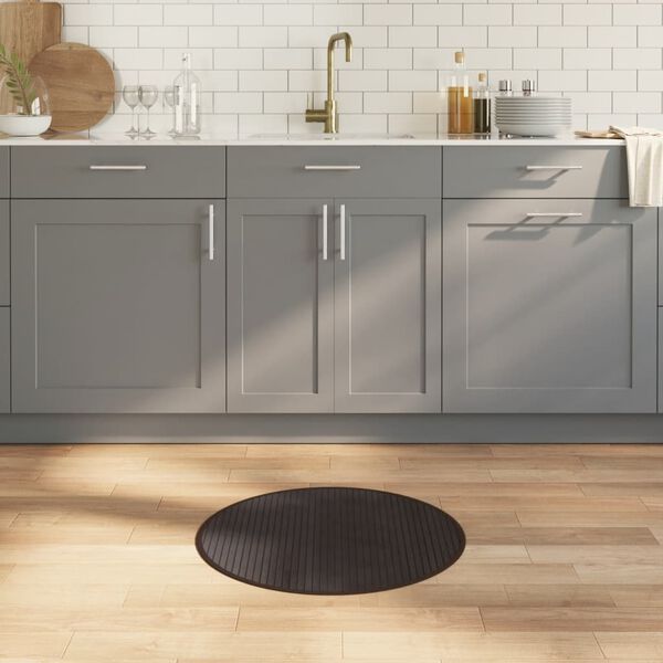 vidaXL vidaXL gulvt&aelig;ppe 60 cm bambus m&oslash;rkebrun