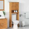 vidaXL Toilet Skab med hylde VIGO Brun og honningbrun 60 x 27 x 161 cm