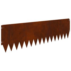vidaXL Pl&aelig;nekant 10 stk. 103 x 30 cm St&aring;l Rusten
