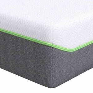 vidaXL Madras Hvid og Gr&aring; 80 x 200 cm Jacquard stof