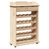vidaXL Vinfad Naturfarvet 58 x 28 x 90 cm Massiv Fyrretr&aelig;