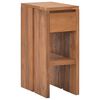 vidaXL sengebord 20x35x50 cm massivt teaktr&aelig;
