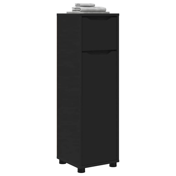 vidaXL Badev&aelig;relsesskab Sort 30,5 x 30 x 101 cm Konstrueret tr&aelig;