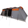 vidaXL 10-personers campingtelt vandt&aelig;t gr&aring; og orange