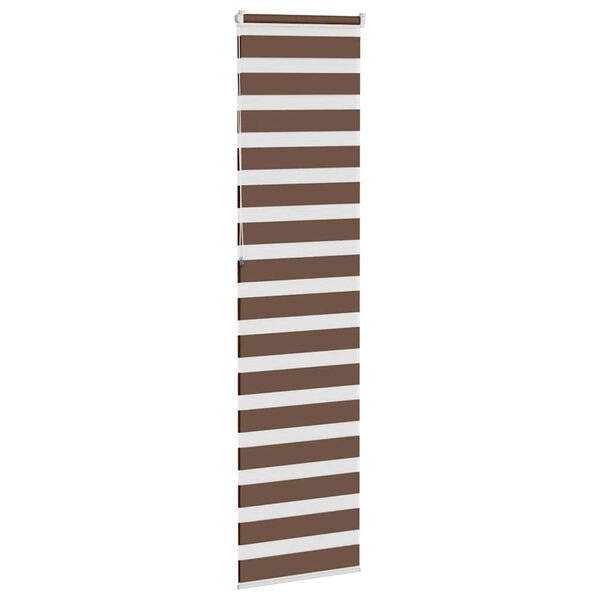 vidaXL zebragardin brun 55x230 cm stofbredde 50,9 cm polyester