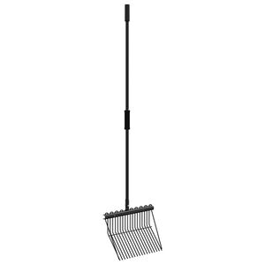vidaXL fork 18 t&aelig;nder st&aring;l sort