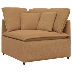 vidaXL modulsofa hjørnemodul med hynder 100 cm beige