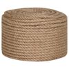 vidaXL Juteline 10 stk. 20 mm 100 m Naturfarvet 100% Tossa jute
