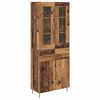 vidaXL Highboard 2 stk. Gammelt tr&aelig; 69,5 x 34 x 180 cm Konstrueret tr&aelig;