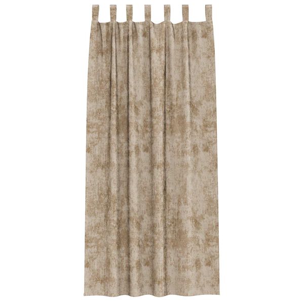vidaXL Velour Gardiner 2 pcs champagnefarvet 245 x 140 cm Fløjl