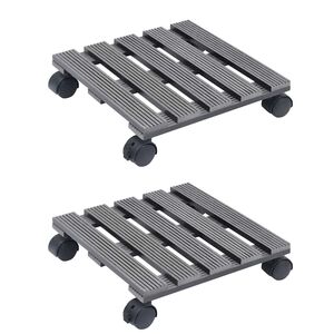 vidaXL plantevogne 2 stk. 30x30x7,5 WPC gr&aring;