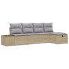 vidaXL Sofa S&aelig;t 5 stk. polyrattan