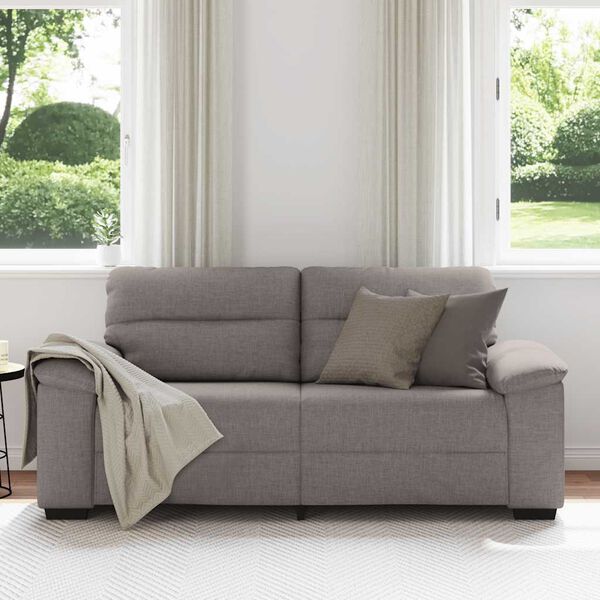 vidaXL 2-personers sofa 180x81x84 cm stof gr&aring;brun