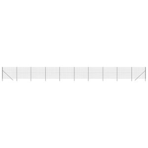 vidaXL tr&aring;dhegn 2x25 m galvaniseret st&aring;l antracitgr&aring;