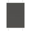 vidaXL Pliss&eacute;gardin Sort 95x100 cm Stofbredde 94,4 cm Polyester