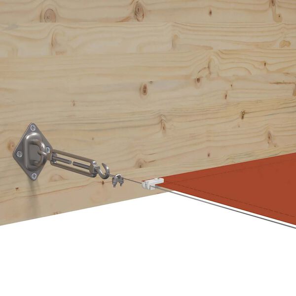 vidaXL lodret markise 180x1000 cm oxfordstof terrakottafarvet