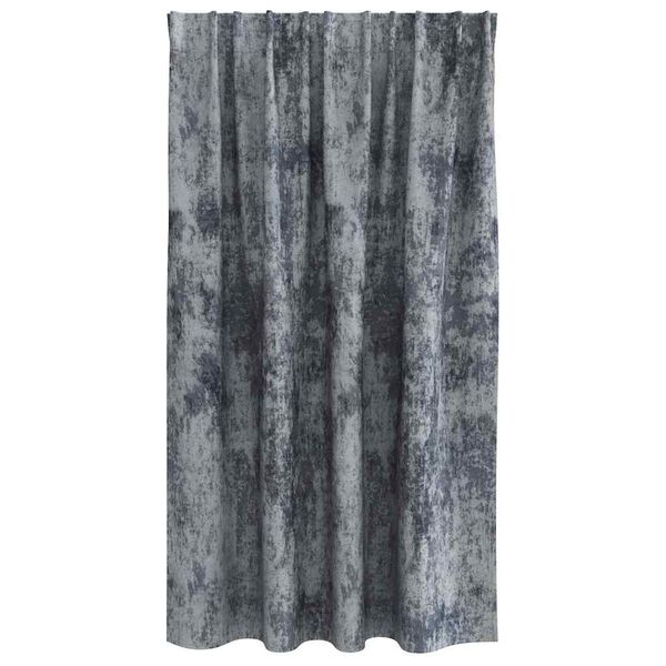 vidaXL Velour Gardiner med gardiner 2 pcs Sølvgrå 140 x 140 cm Fløjl