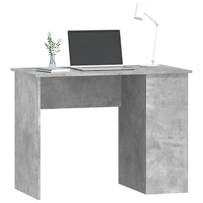 vidaXL skrivebord 100x55x75 cm konstrueret træ betongrå