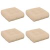 vidaXL 4-Stykke S&aelig;depuder VIANEN 4 pcs 100% polyester Cremefarvet