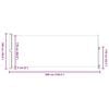 vidaXL sammenrullelig sidemarkise til terrassen 180x500 cm sort