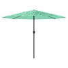 vidaXL haveparasol med st&aring;lstang 324x324x247 cm gr&oslash;n