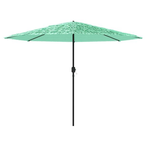 vidaXL haveparasol med st&aring;lstang 324x324x247 cm gr&oslash;n