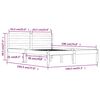 vidaXL sengeramme 135x190 cm dobbelt massivt fyrretr&aelig; hvid