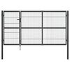 vidaXL havel&aring;ge med stolper st&aring;l 350x140 cm antracitgr&aring;