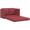 vidaXL 2-i-1 sovesofa 112x174x55 cm kunstl&aelig;der vinr&oslash;d